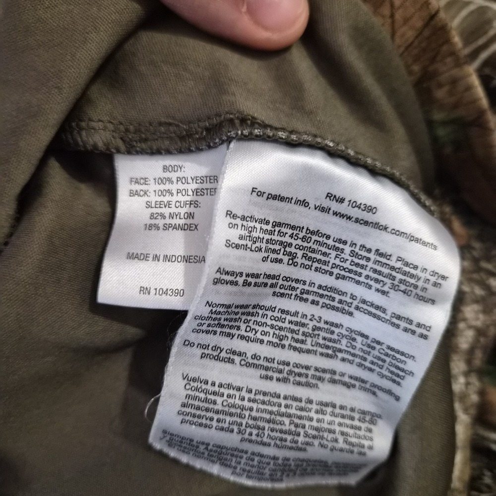 ScentLok Realtree Edge Hunting Camo Performance Jacket & Pants Set Men's Medium - Picture 8 of 16